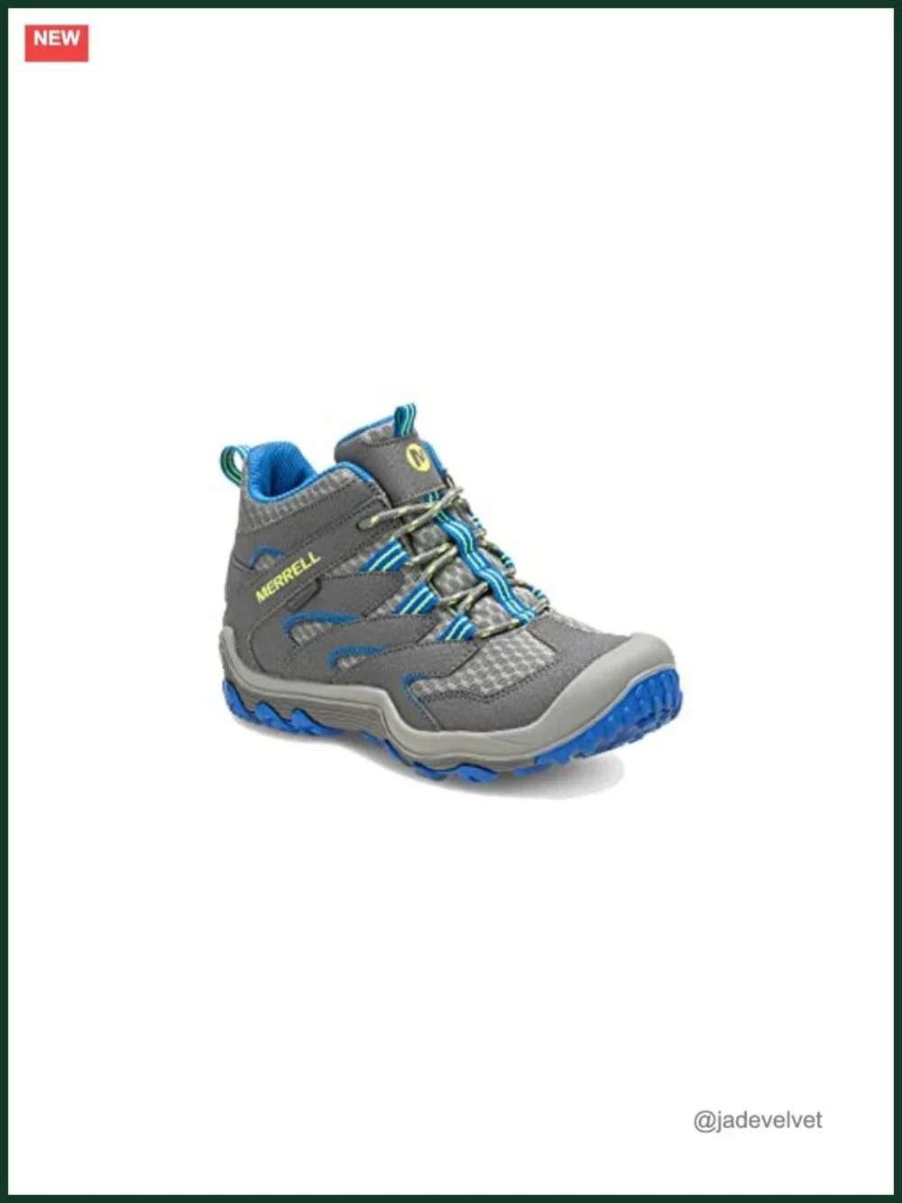 Waterproof Hiking Boot with Hook-and-Loop Closure
